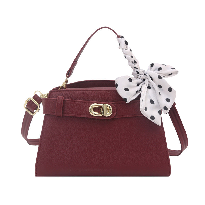 Structured Handbag with Decorative Bow — product view 5