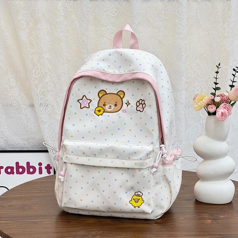 Cute Illustrated Animal-Themed Backpack LoungeYard — product view 6