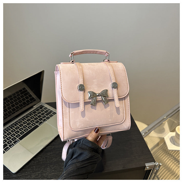 Elegant Bow-Detail Mini Backpack — product view 4
