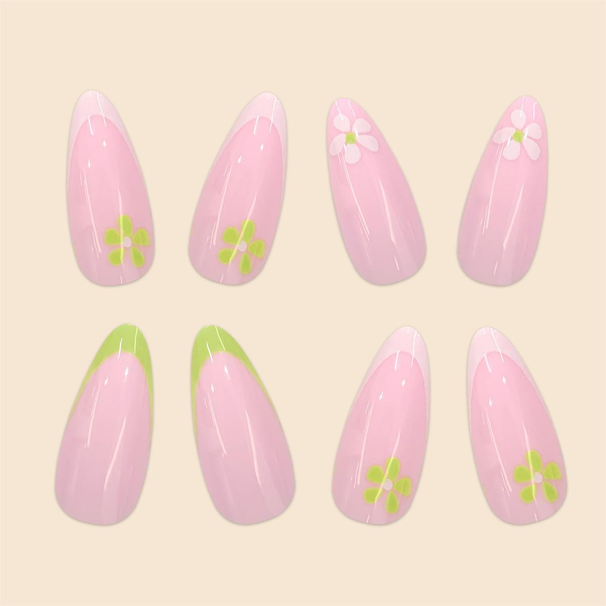 Floral Accented Acrylic Nail Designs — product view 1