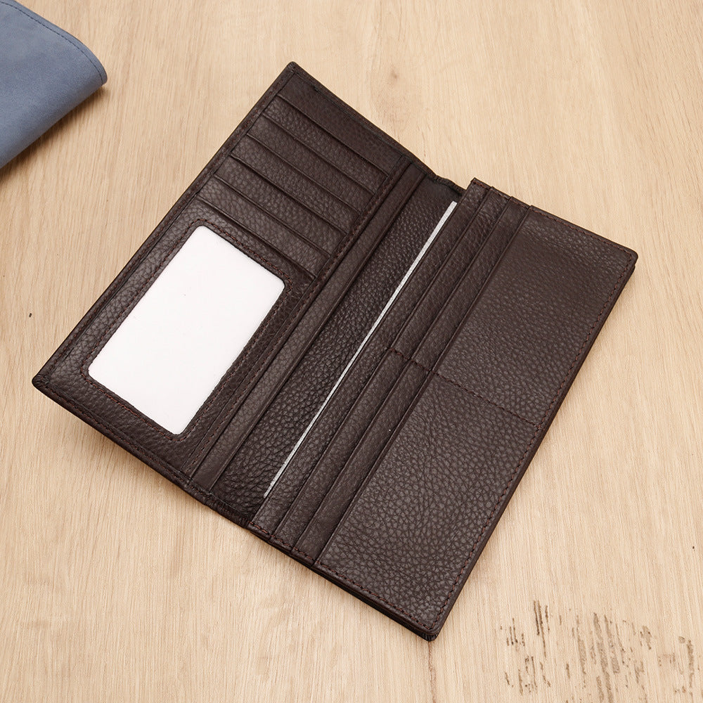 Textured Leather Long Wallet LoungeYard — product view 2