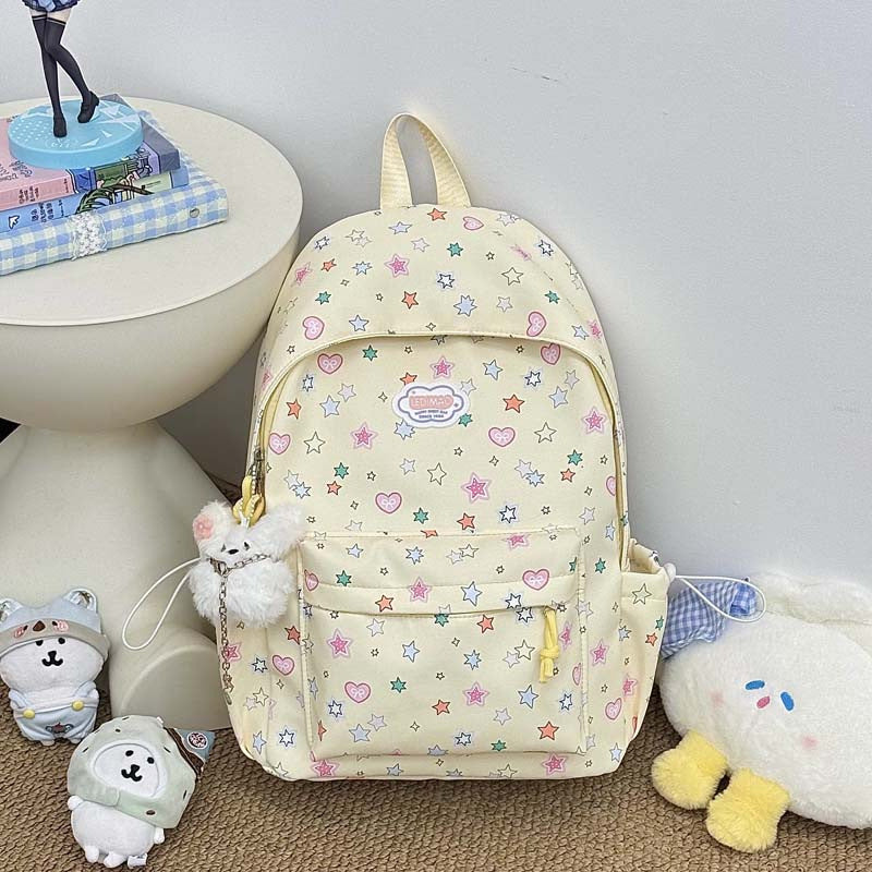 Fun Star-Patterned School Backpack — product view 3