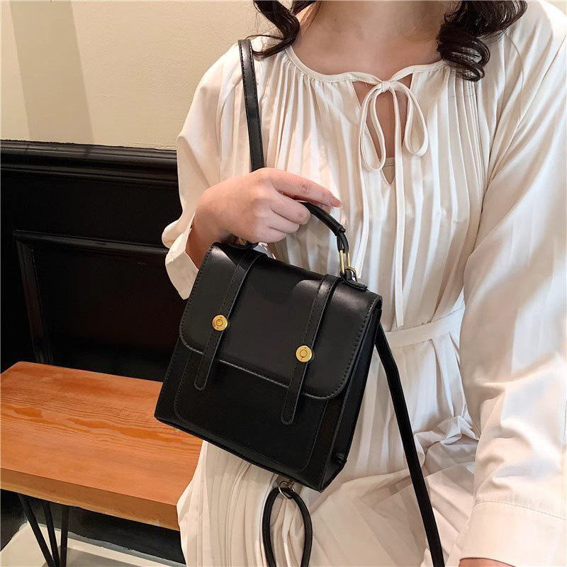 Textured Vegan Leather Satchel LoungeYard — product view 3