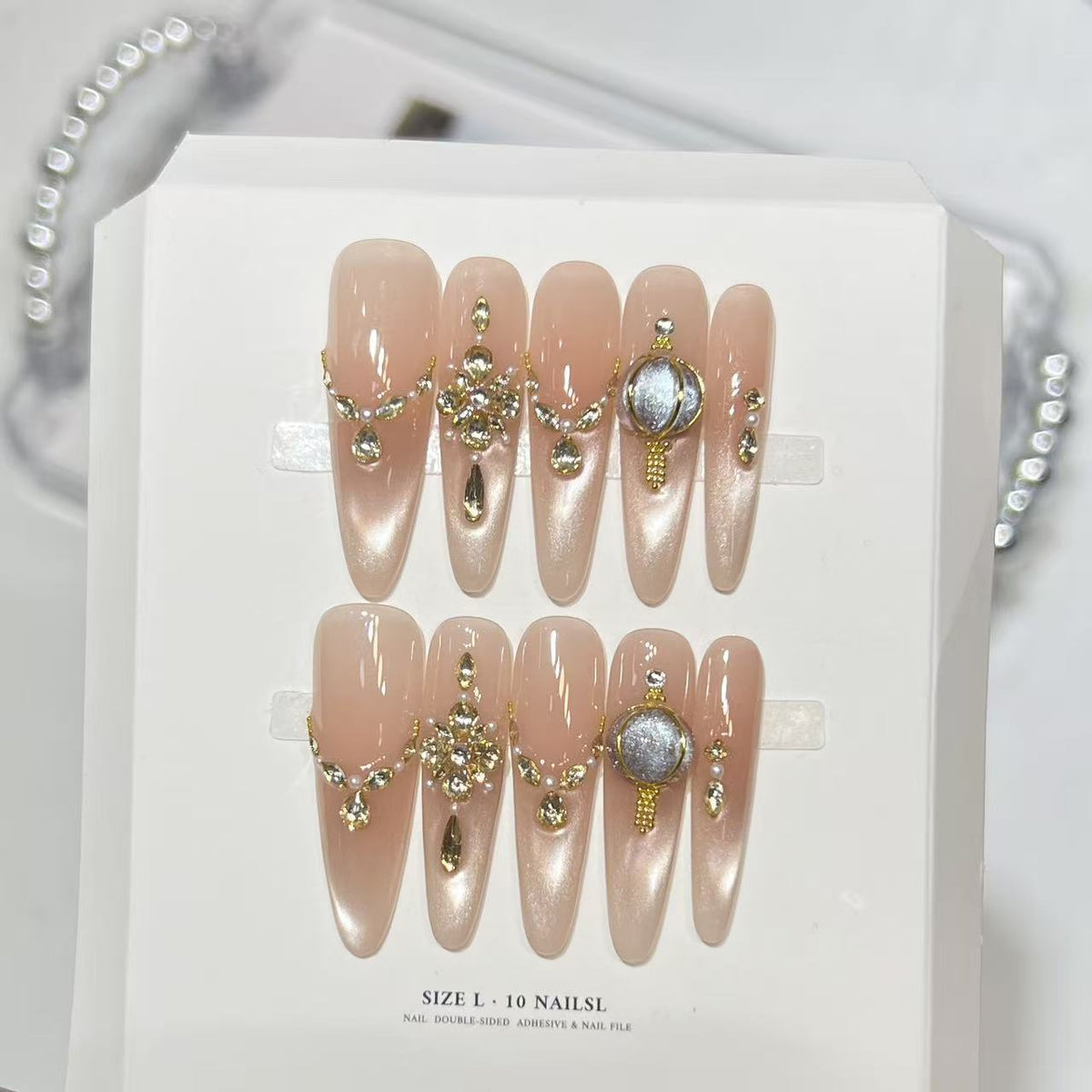 Luxurious Glossy Stiletto Press-On Nail Set — product view 2