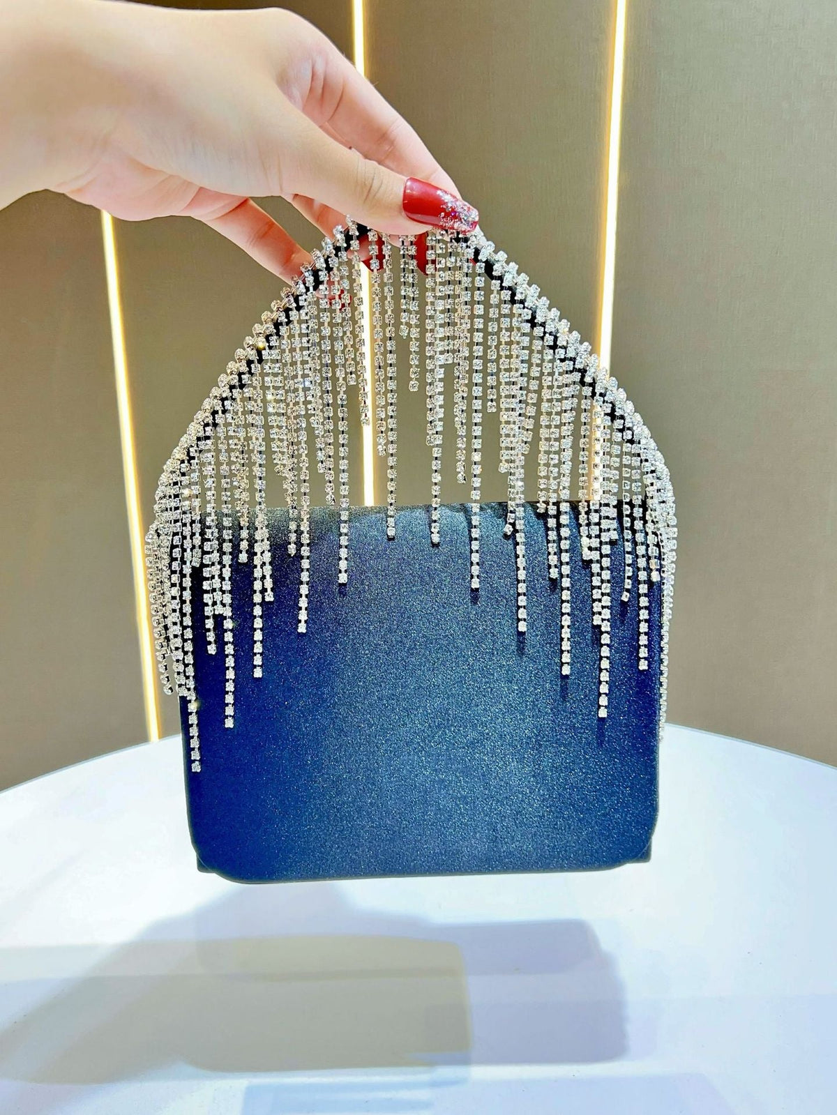 Crystal-Embellished Glam Clutch — product view 7