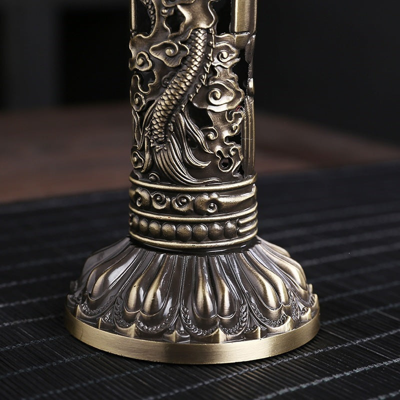 Incense Holder with Intricate Dragon Design Bowlift — product view 4