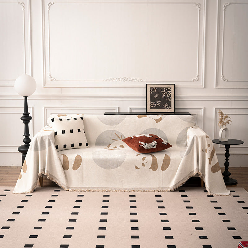 Artistic Geometric Pattern Throw Blanket — product view 1