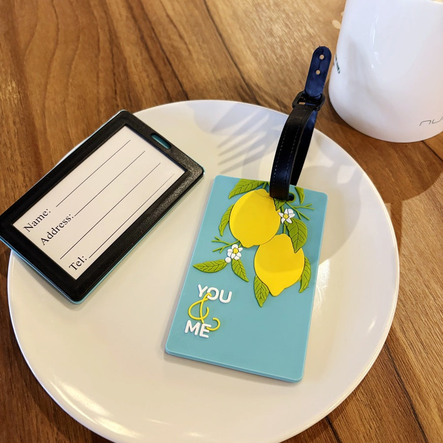 Lemon-Themed Travel Luggage Tag LoungeYard — product view 4