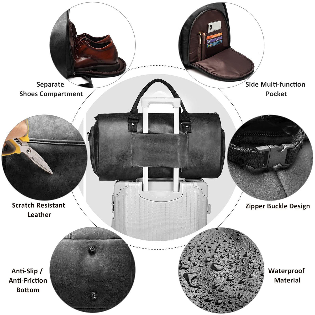 Professional Garment Travel Duffel Bag LoungeYard — product view 4