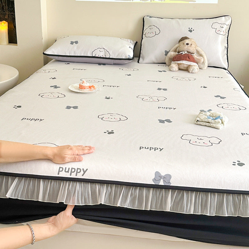 Decorative Floral Mattress Protector — product view 3