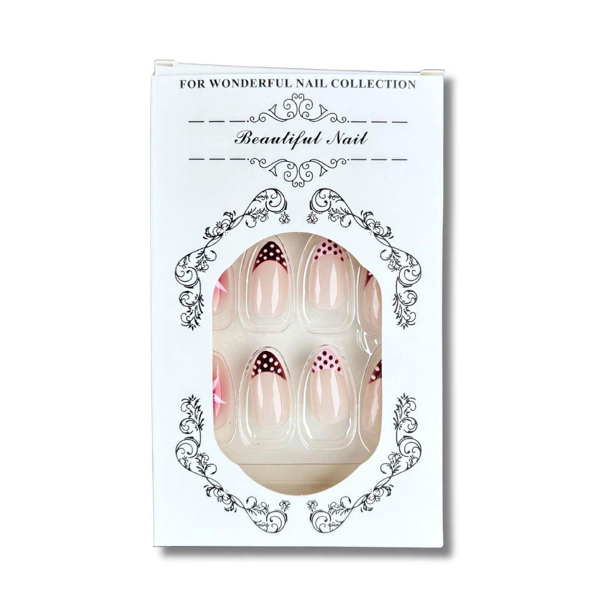 Elegant Press-On Nail Set with Artistic Design — product view 6