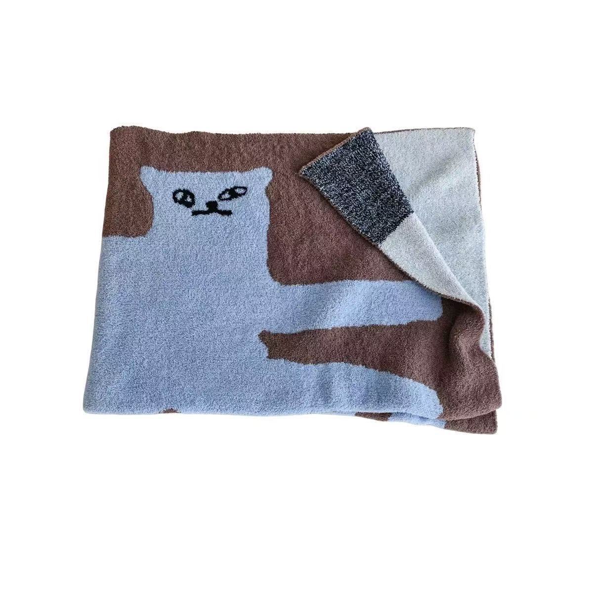 Cozy Cat-Themed Throw Blanket — product view 4