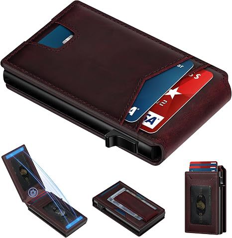 Slim Minimalist RFID-Blocking Cardholder LoungeYard — product view 7