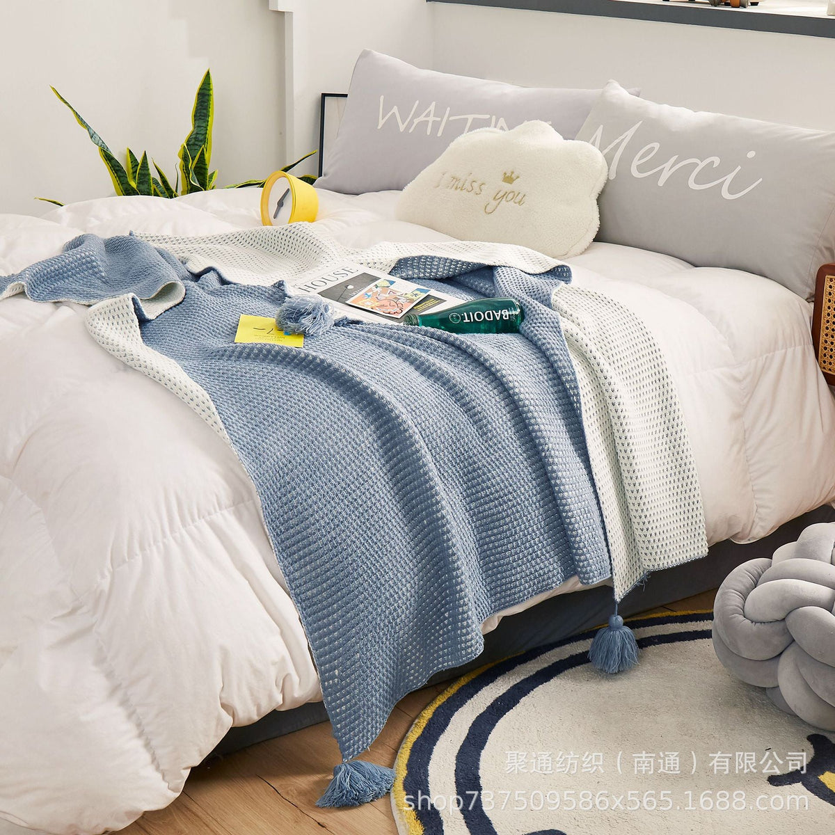 Women's cozy blanket Soft Two-Tone — product view 6
