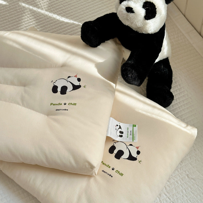 Women Ergonomic Pillow with Playful Panda Design LoungeYard — product view 1