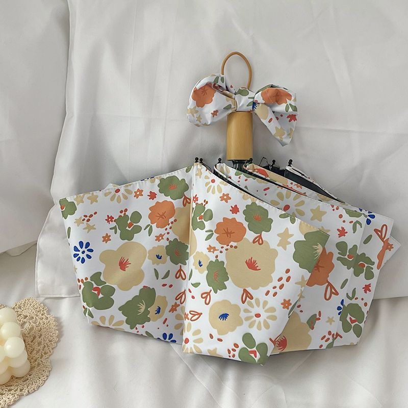 Women's Foldable Shoulder Bag with Floral Design LoungeYard — product view 4