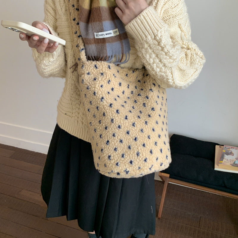 Soft Plush Utility Shoulder Bag — product view 6
