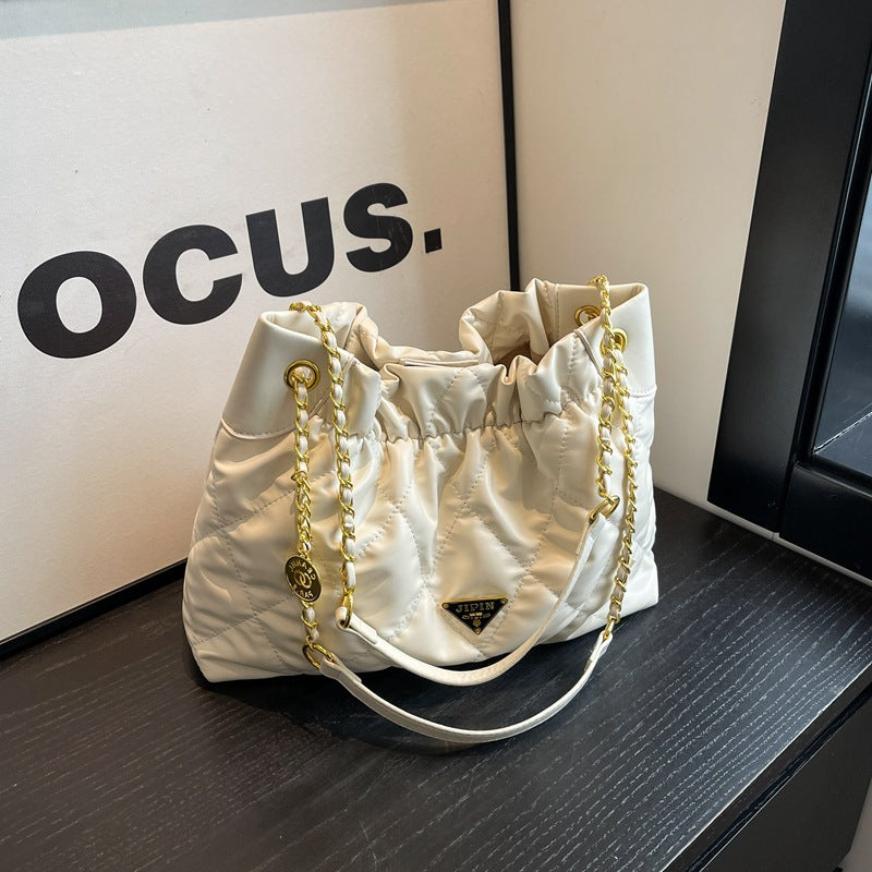 Quilted Chain-Handle Shoulder Bag LoungeYard — product view 7