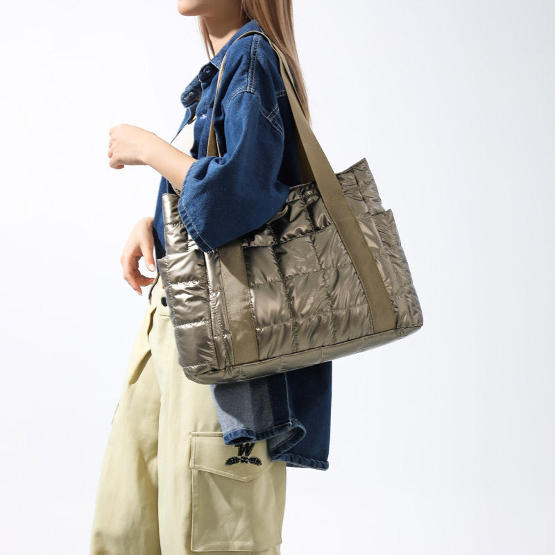 Practical and Stylish Tote Bag with Padded Design LoungeYard — product view 3