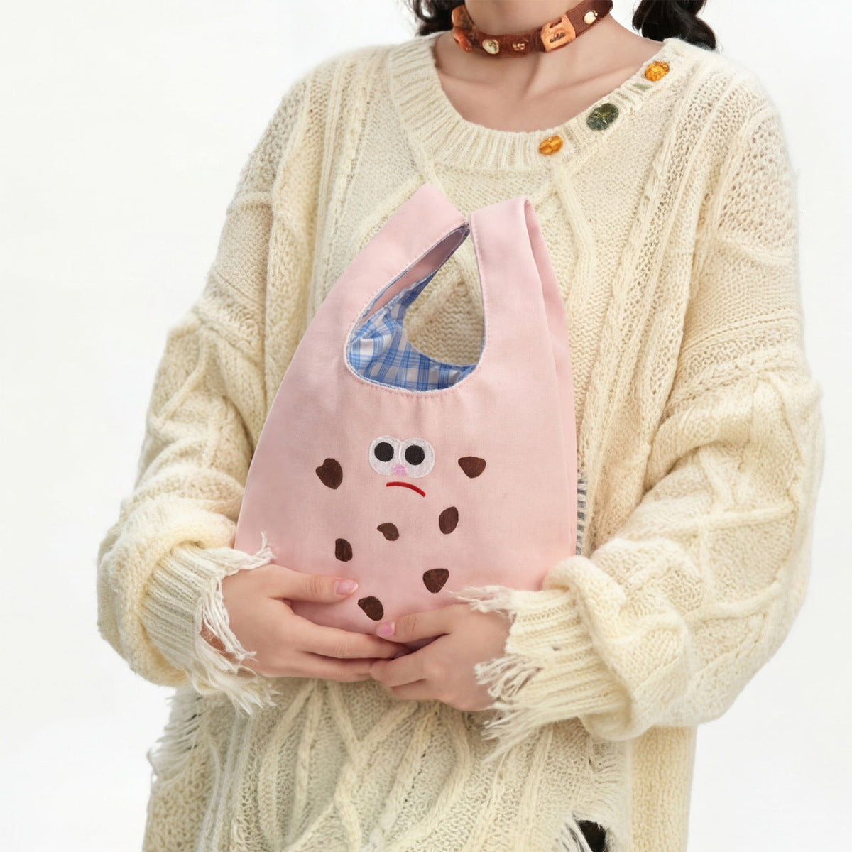 Fun Cartoon Cookie-Shaped Mini Bag LoungeYard — product view 2