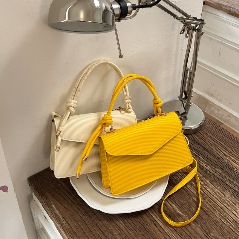 WoRibbed Texture Structured Handbag LoungeYard — product view 2