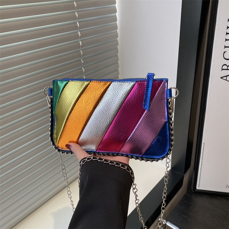 Colorful Metallic Chic Crossbody Bag LoungeYard — product view 2