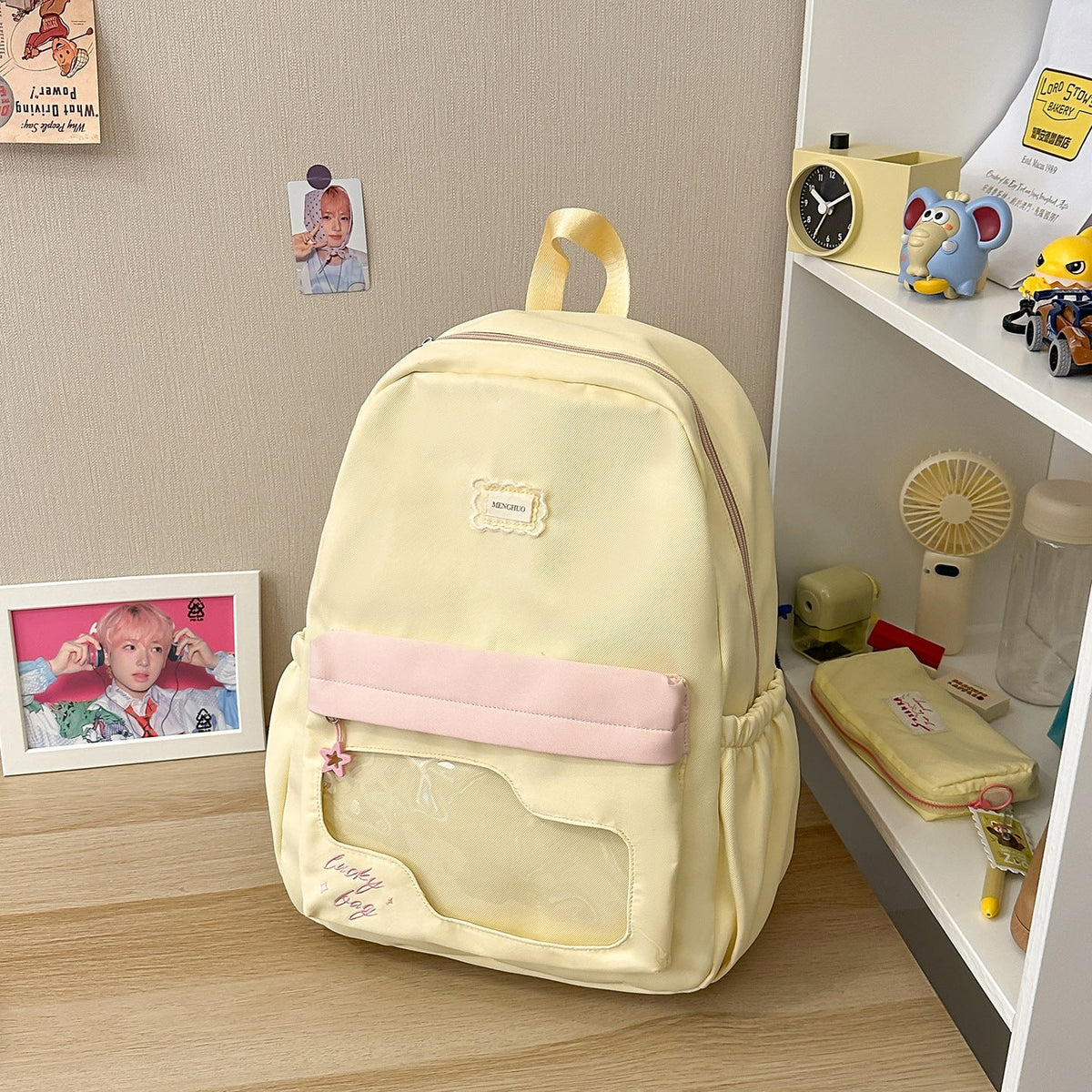 Fun Star-Embellished Backpack LoungeYard — product view 7
