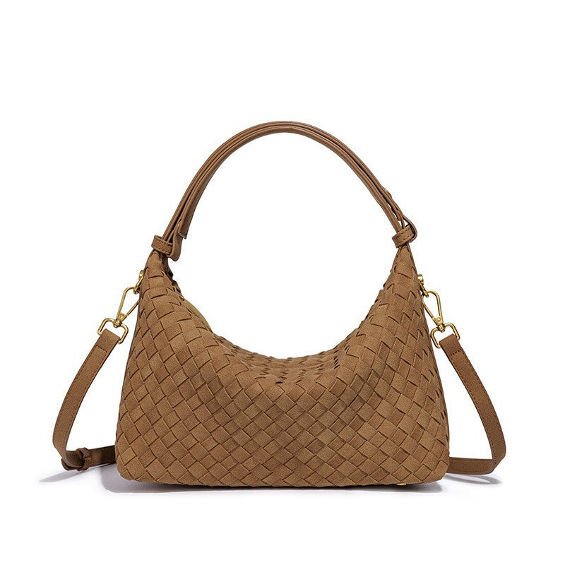 Woven Suede Hobo Bag LoungeYard — product view 3