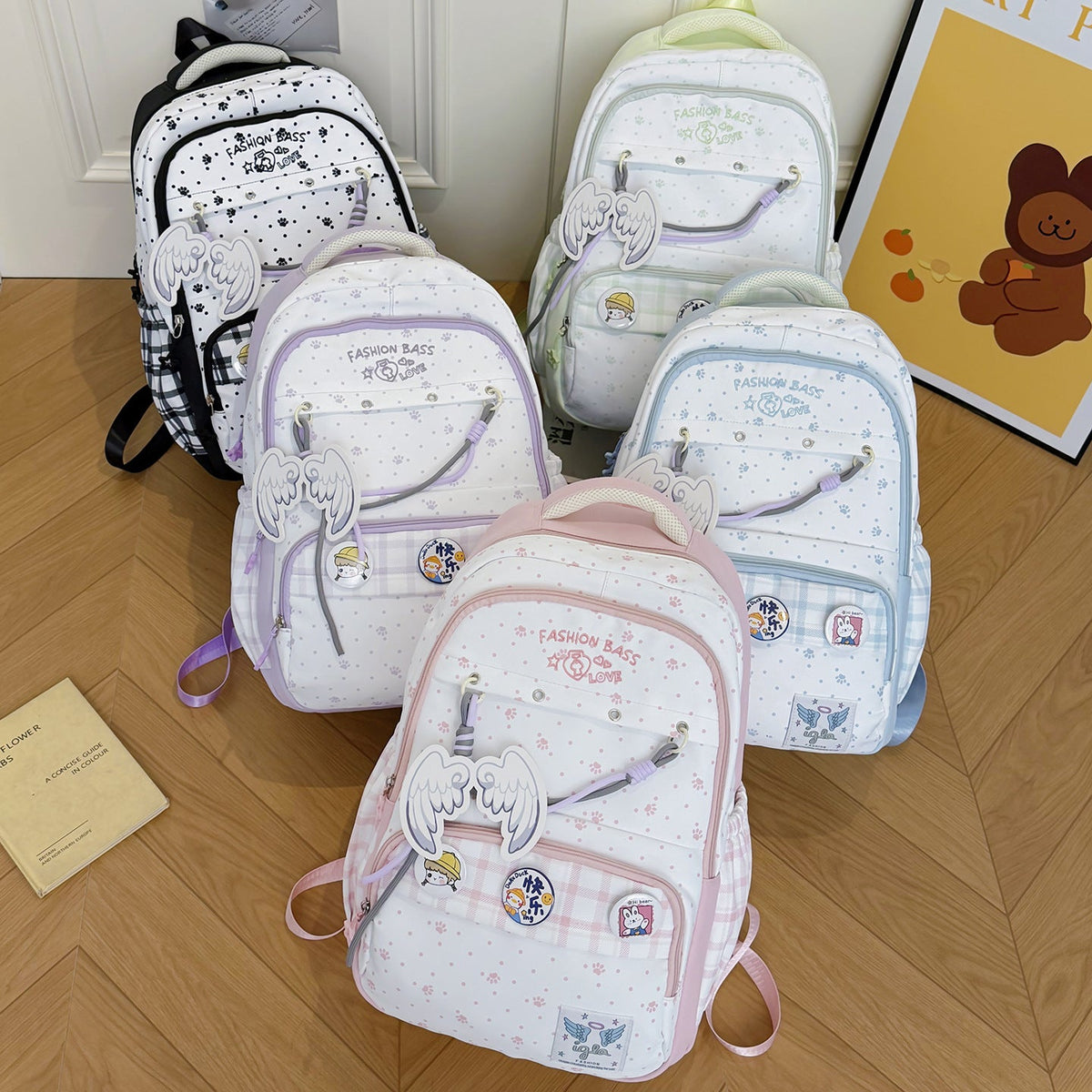 Cute Bunny-Ear Backpack LoungeYard — product view 4