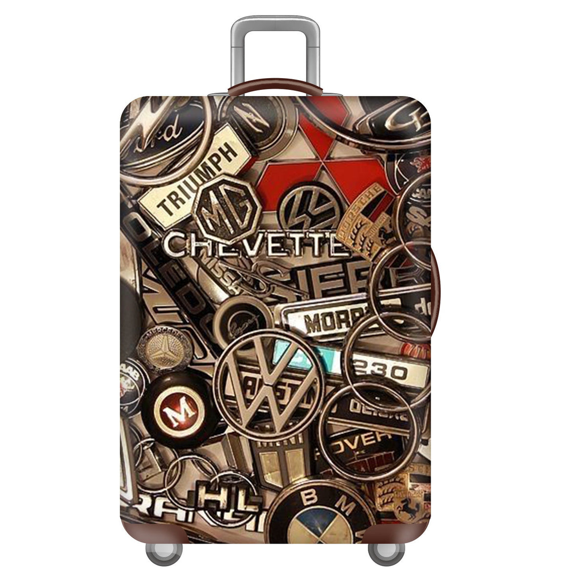 Unisex nan robust Hartschalen luggage cover and car emblem motif LoungeYard — product view 1