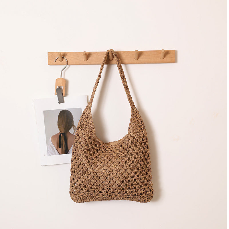 Handmade Macrame Tote Bag LoungeYard — product view 7