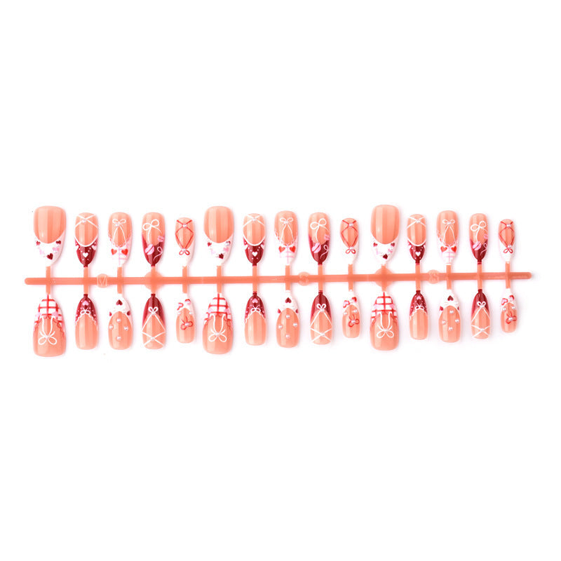 Decorative Heart-Themed Press-On Nails — product view 5