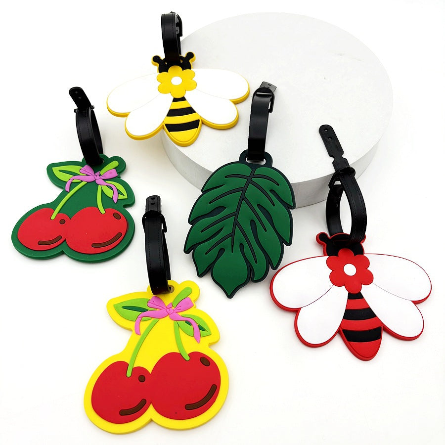 Bee-Themed Luggage Tag LoungeYard — product view 1