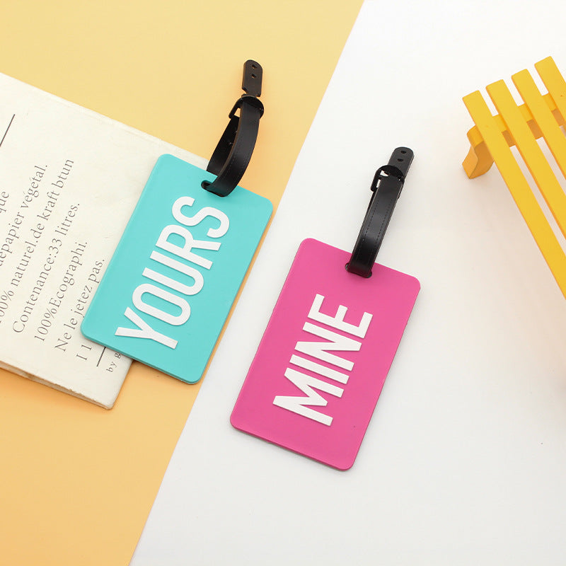 Unisex Luggage Tag with Smart Safety Message LoungeYard — product view 3