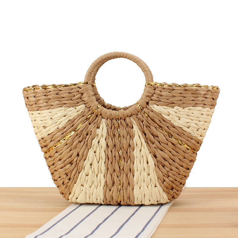 Elegant Woven Tote Bag with Extraordinary Design LoungeYard — product view 5