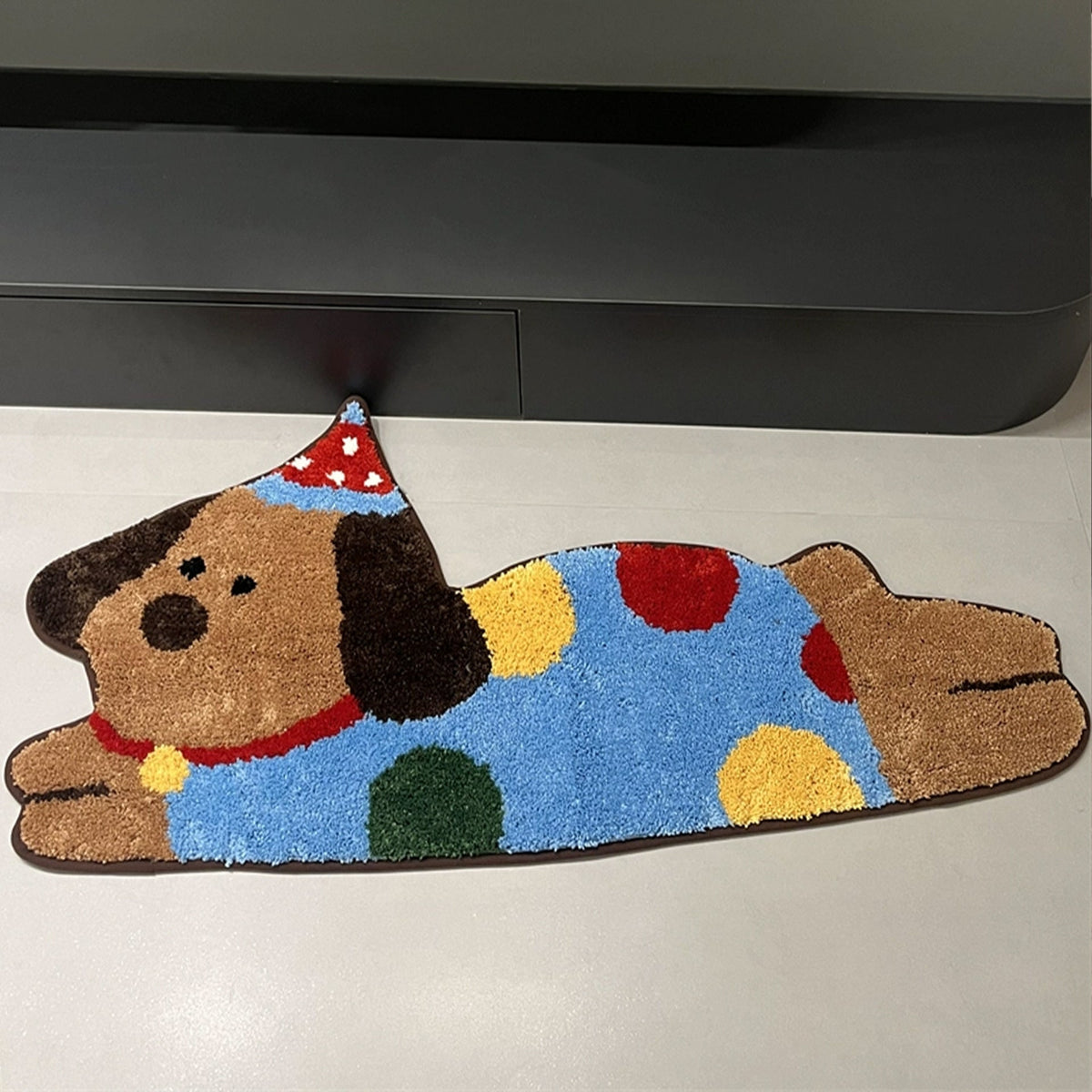 Cute Cartoon Dog-Themed Bath Mat LoungeYard — product view 7