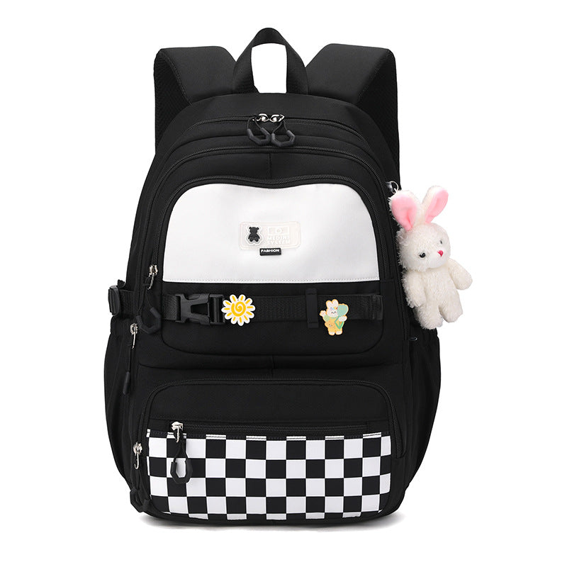 Cute school backpack with playful charms LoungeYard — product view 7