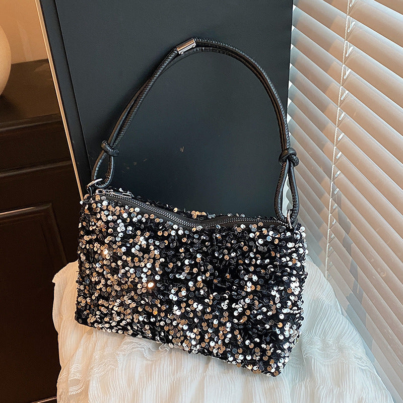 Glamorous Sequin Embellished Shoulder Bag LoungeYard — product view 3