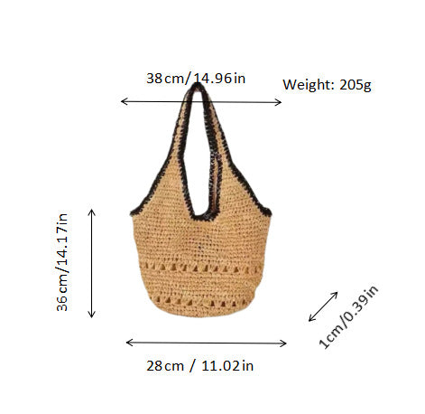Macrame Beach Bag in Elegant Boho Design LoungeYard — product view 6