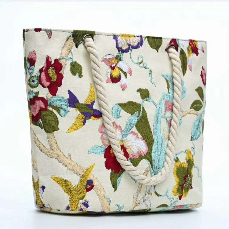 Fashionable and Large Beach Bag Made of Durable Material LoungeYard — product view 3
