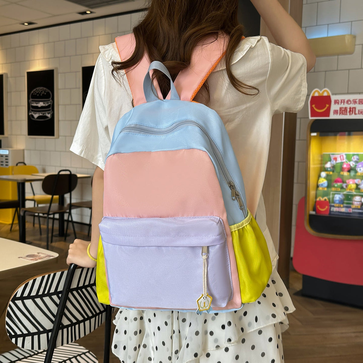 Multifunctional Colorblock Backpack LoungeYard — product view 3
