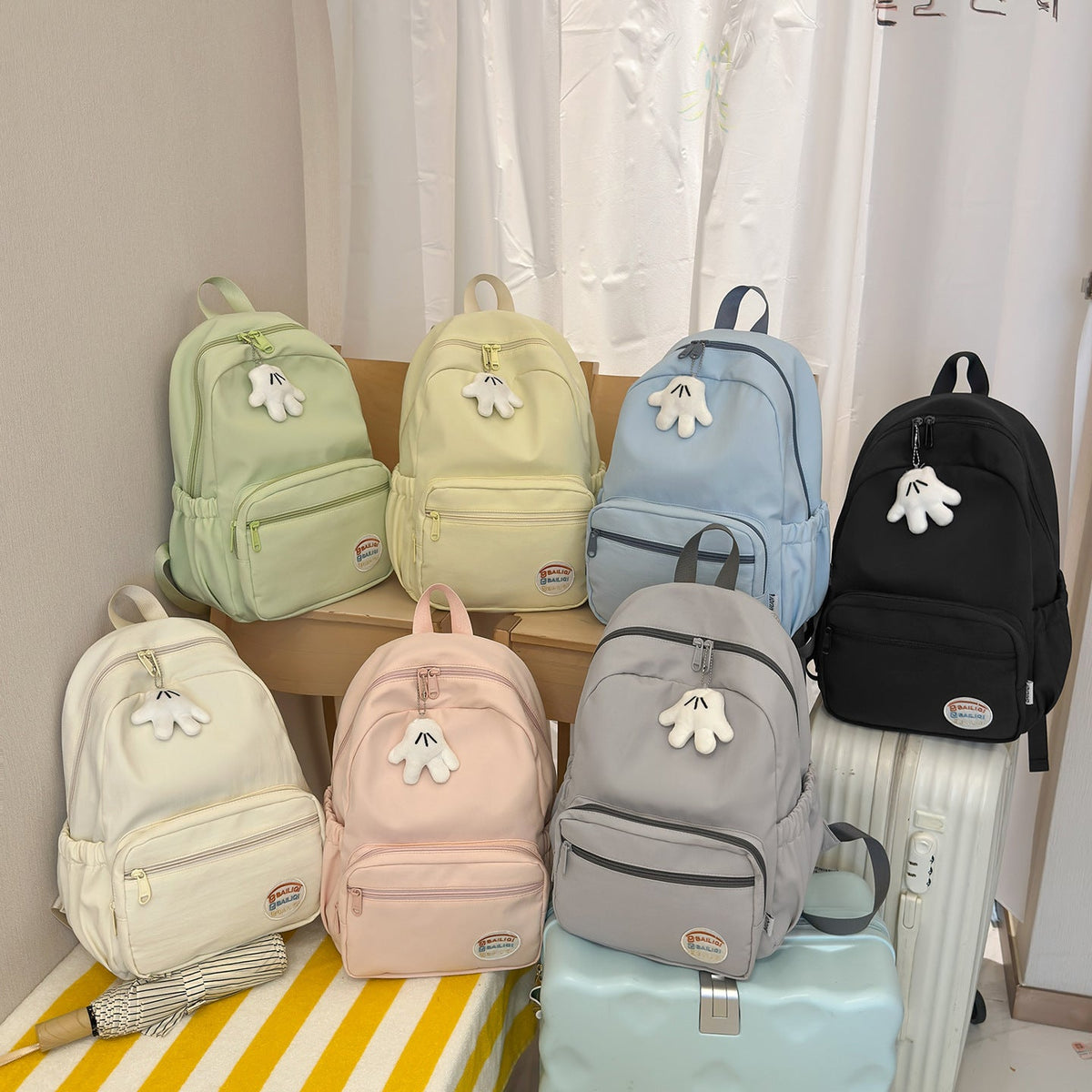 Graphic-Embellished Backpack LoungeYard — product view 4