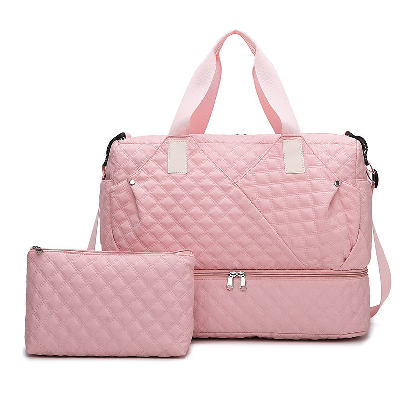 Quilted Multitasking Travel Duffle Bag LoungeYard — product view 2