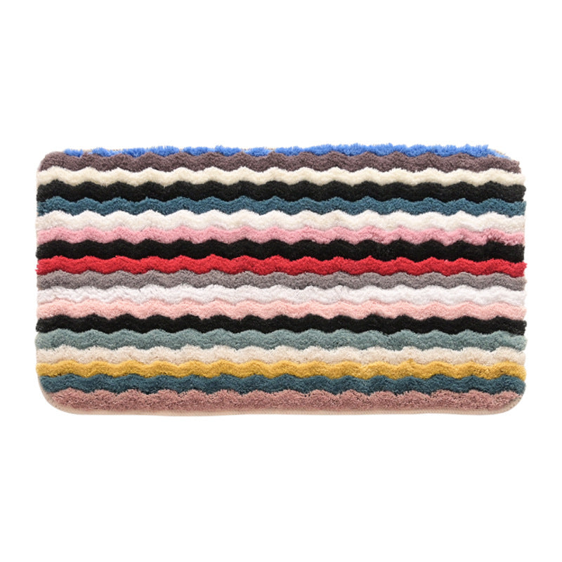 Fringed Chevron Bath Mat LoungeYard — product view 4