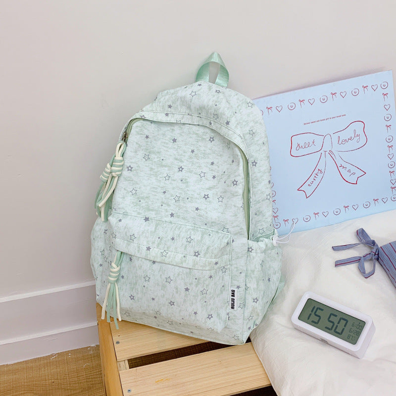 Cute Star-Printed Backpack — product view 4