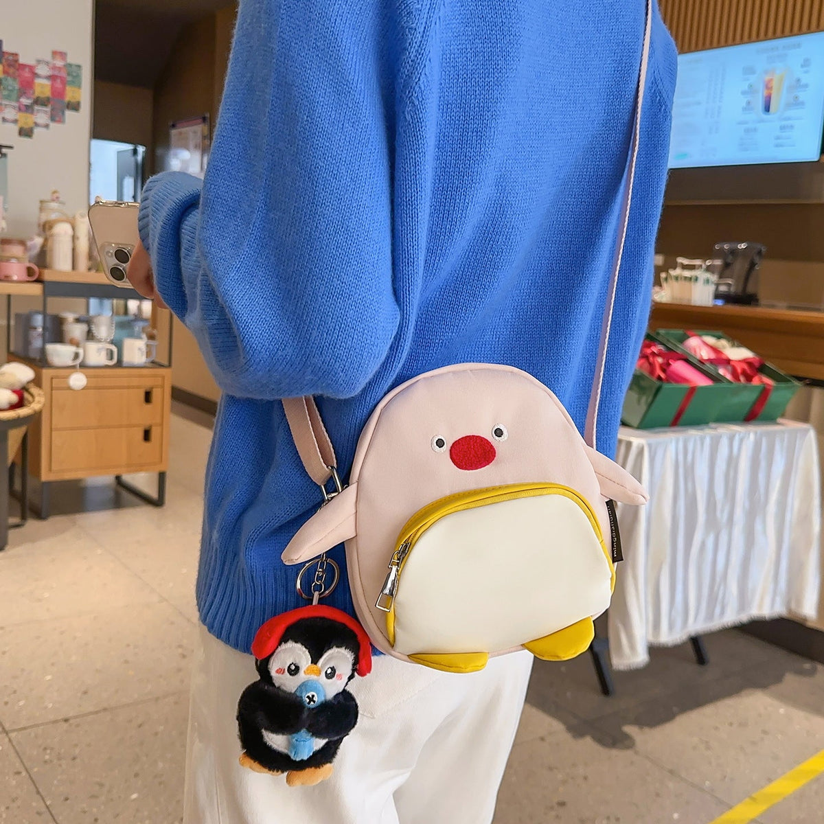 Whimsical Penguin-Themed Crossbody Bag — product view 1