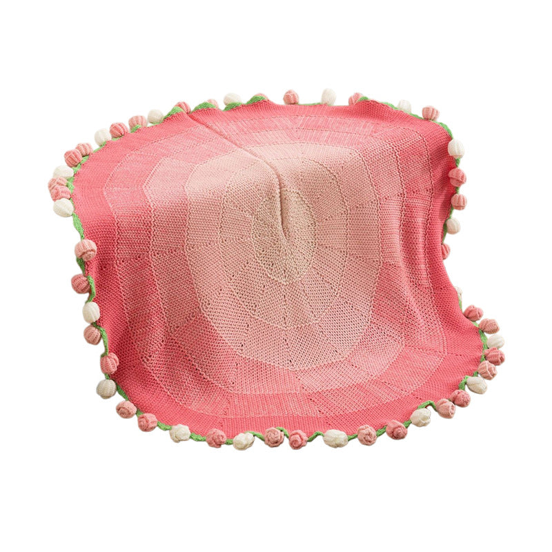 Decorative Knitted Throw Blanket — product view 1