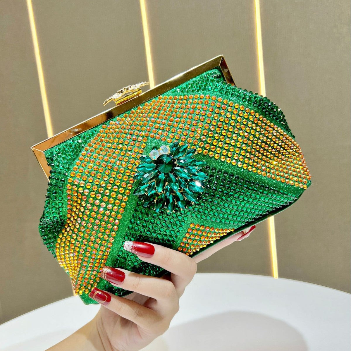 Dazzling Rhinestone Evening Clutch — product view 1