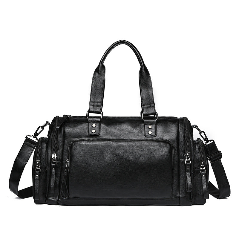 Versatile Leather Travel Duffel Bag LoungeYard — product view 3