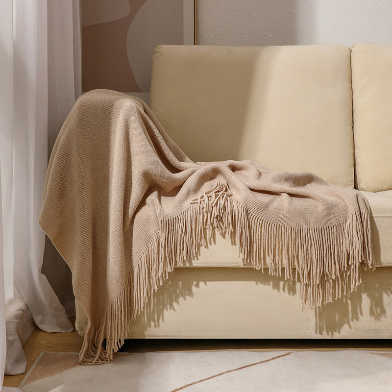Luxurious Plush Fringe Throw Blanket — product view 6